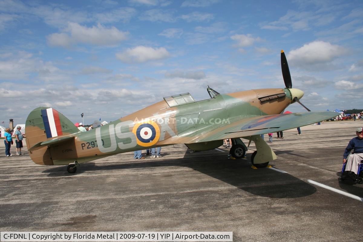 C-FDNL, 1942 Hawker (CCF) Hurricane Mk12 C/N 60372, Hurricane XII