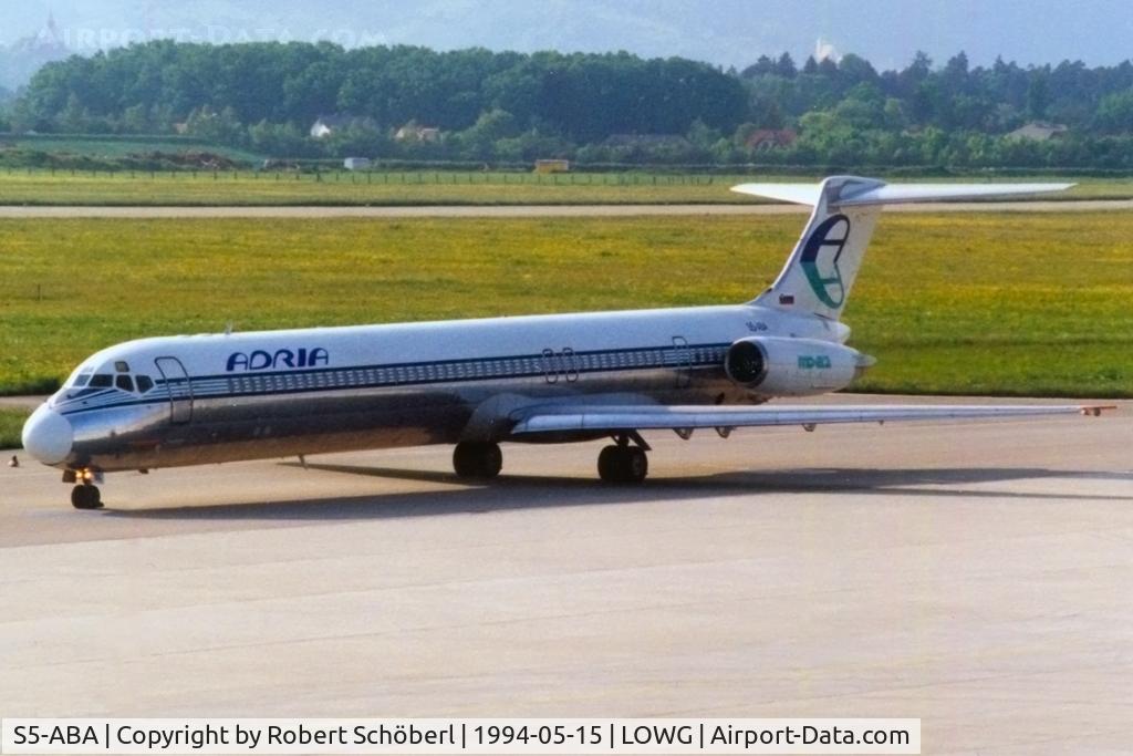 S5-ABA, 1981 McDonnell Douglas MD-82 (DC-9-82) C/N 48048, Mixed livery