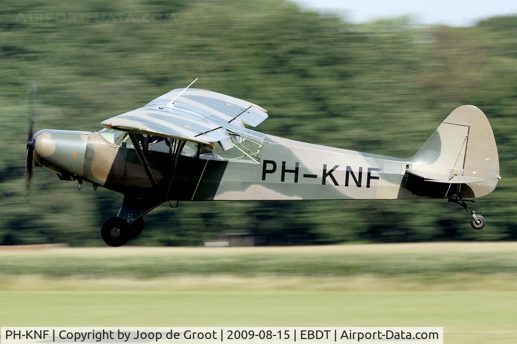 PH-KNF, 1954 Piper L-21B-135 Super Cub (PA-18-135) C/N 18-3826, Former Royal Netherlands AF Super Cub seen at the Schaffen-Diest old timer fly in.