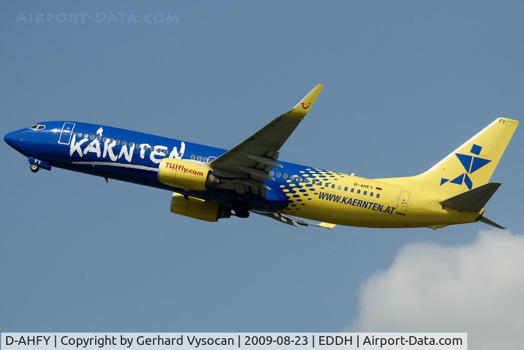 D-AHFY, 2001 Boeing 737-8K5 C/N 30417, ein Kärntner in Hamburg