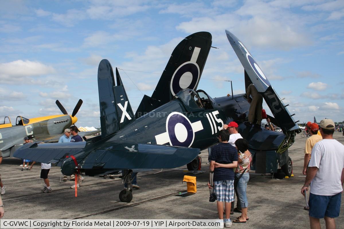 C-GVWC, 1945 Goodyear FG-1D Corsair C/N 3367, FG-1D Corsair