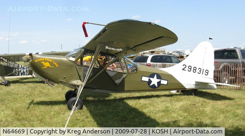 N64669, Stinson L-5 Sentinel C/N 76560, EAA Airventure 2009
