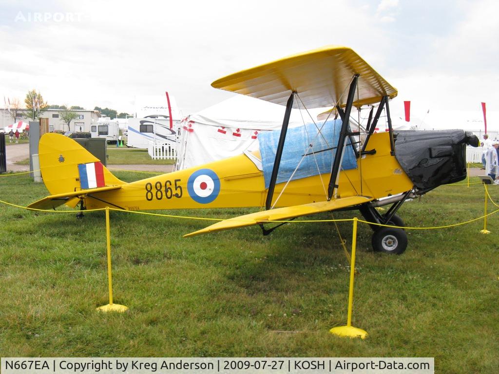 N667EA, 1942 De Havilland Canada DH-82C Tiger Moth C/N DHC1667, EAA Airventure 2009