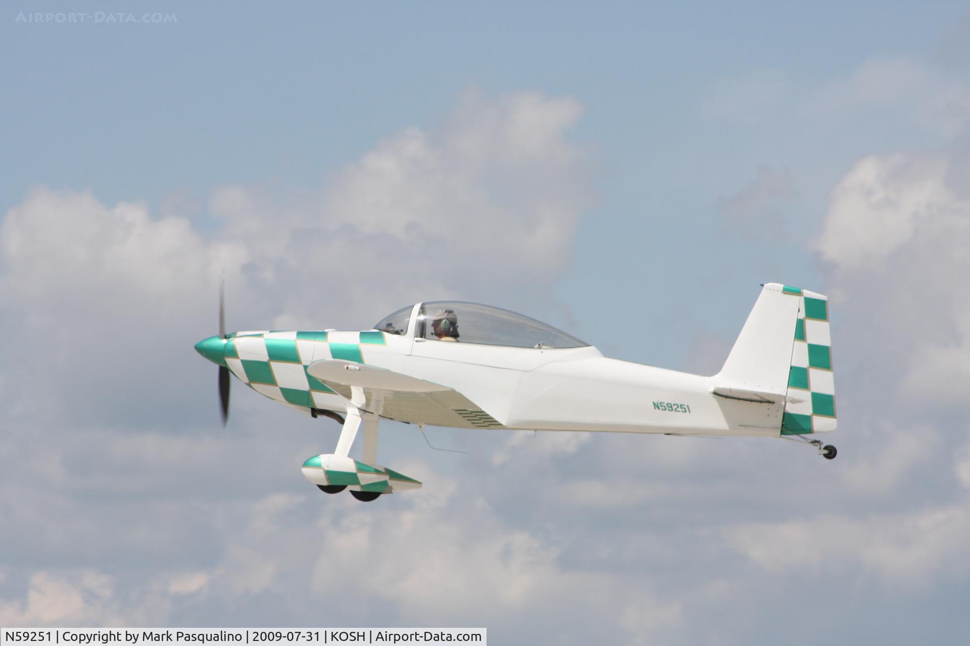 N59251, 2007 Vans RV-8 C/N 81199, RV-8