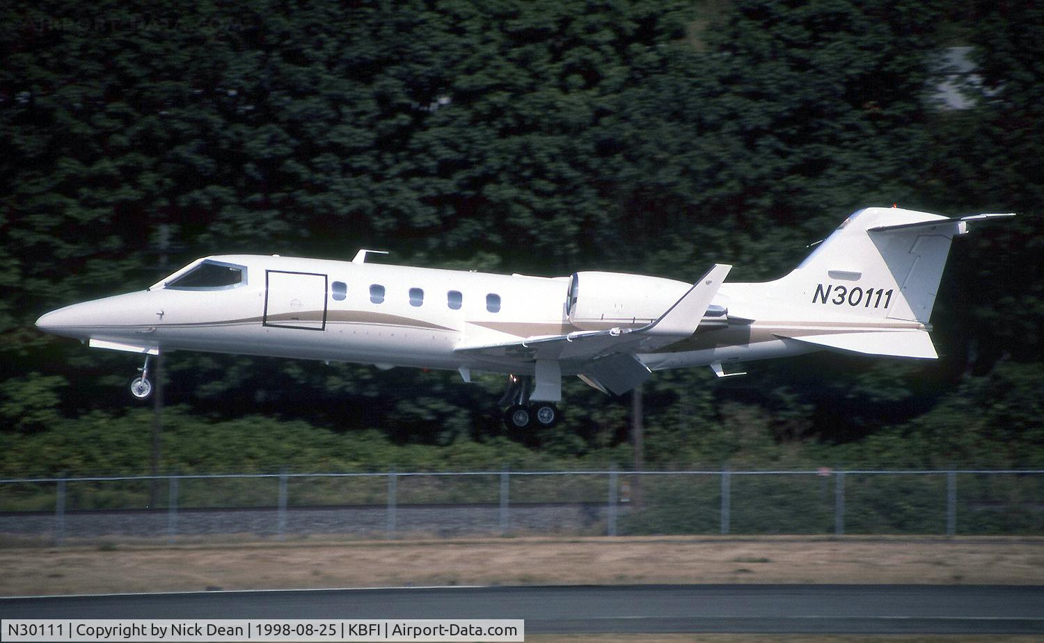 N30111, 1998 Learjet 31A C/N 31A-153, KBFI