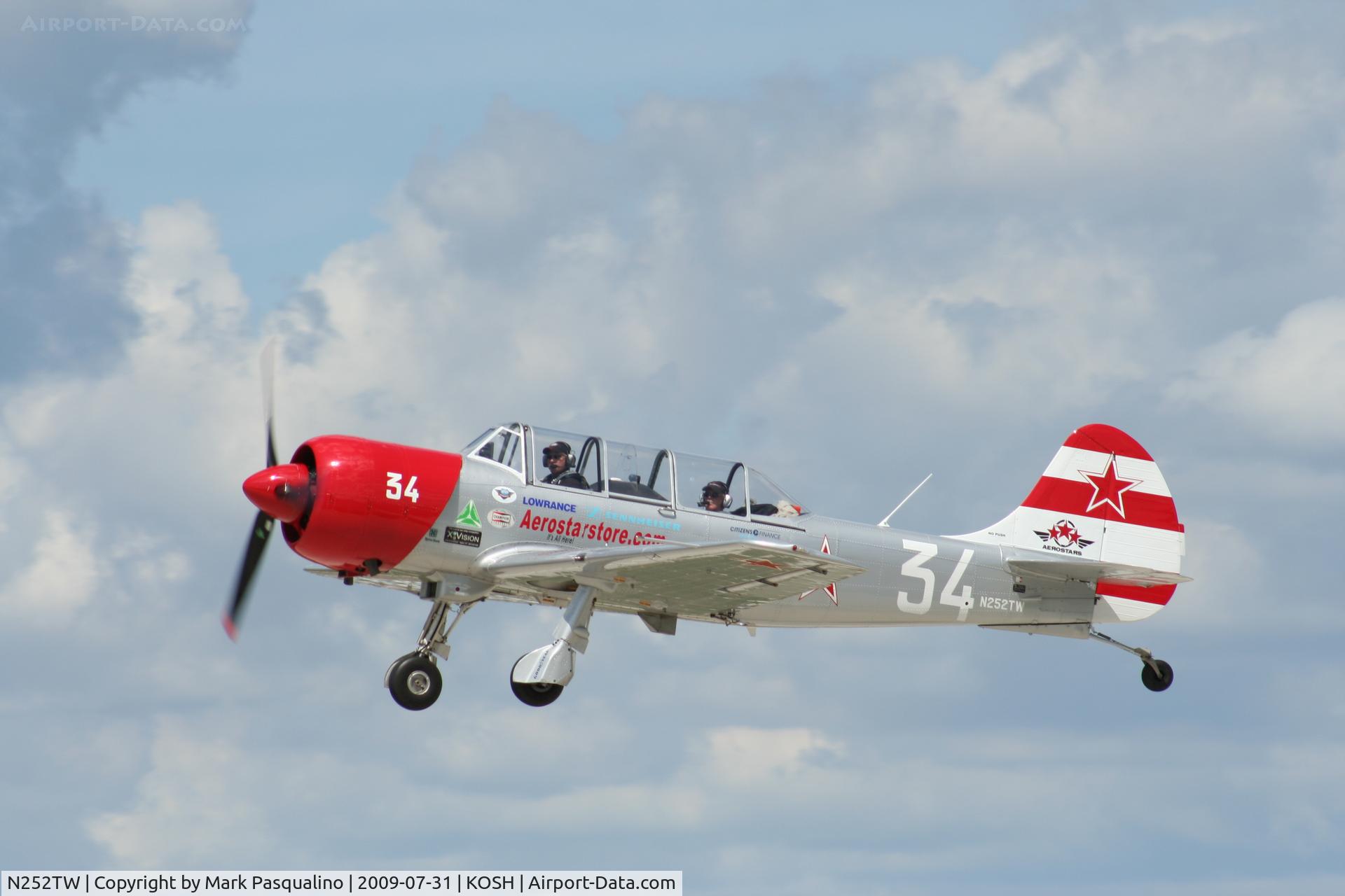 N252TW, 2002 Yakovlev (Aerostar) Yak-52TW C/N 0212301, YAK-52TW