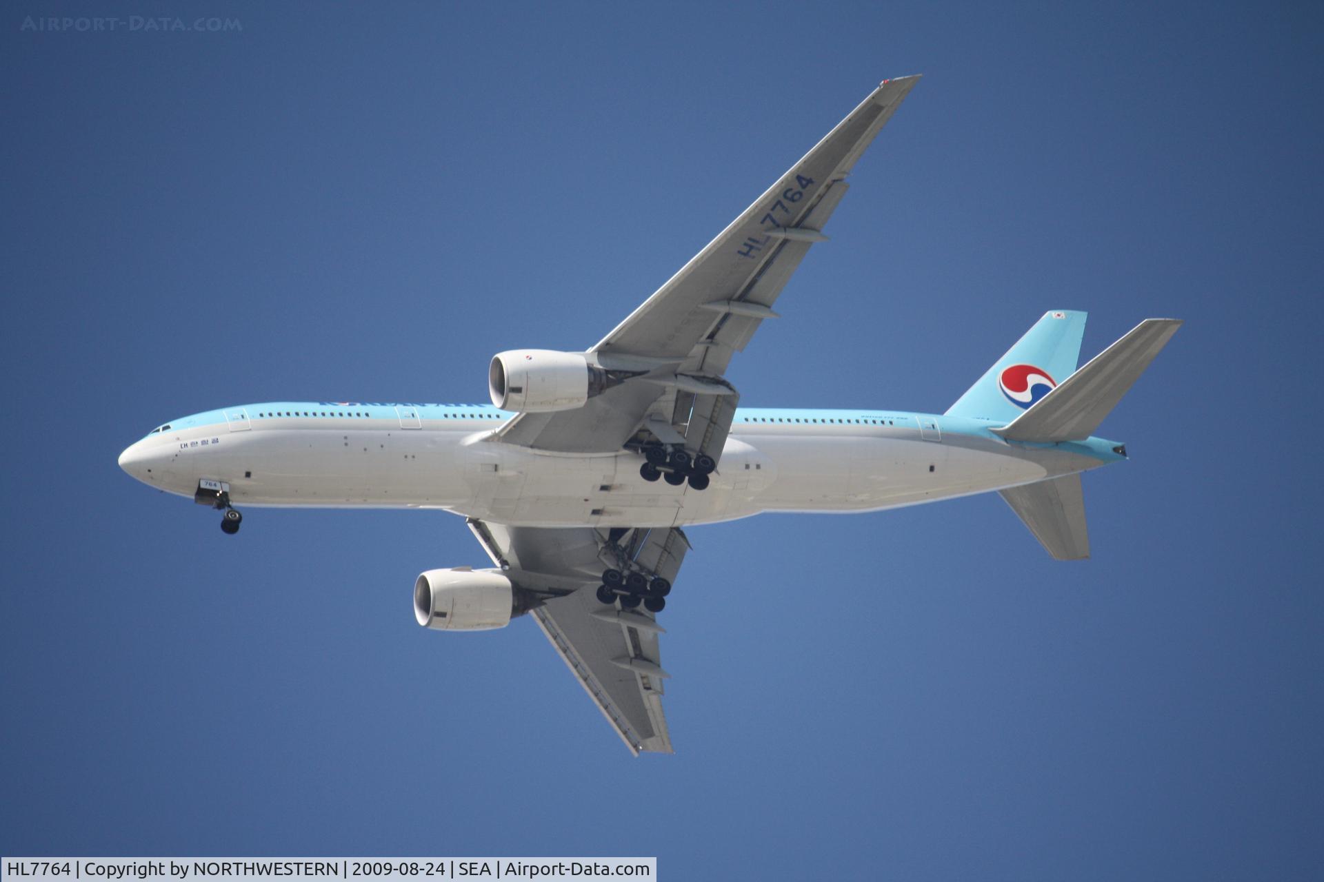 HL7764, 2007 Boeing 777-2B5/ER C/N 34214, SHANHAI-SEATTLE
