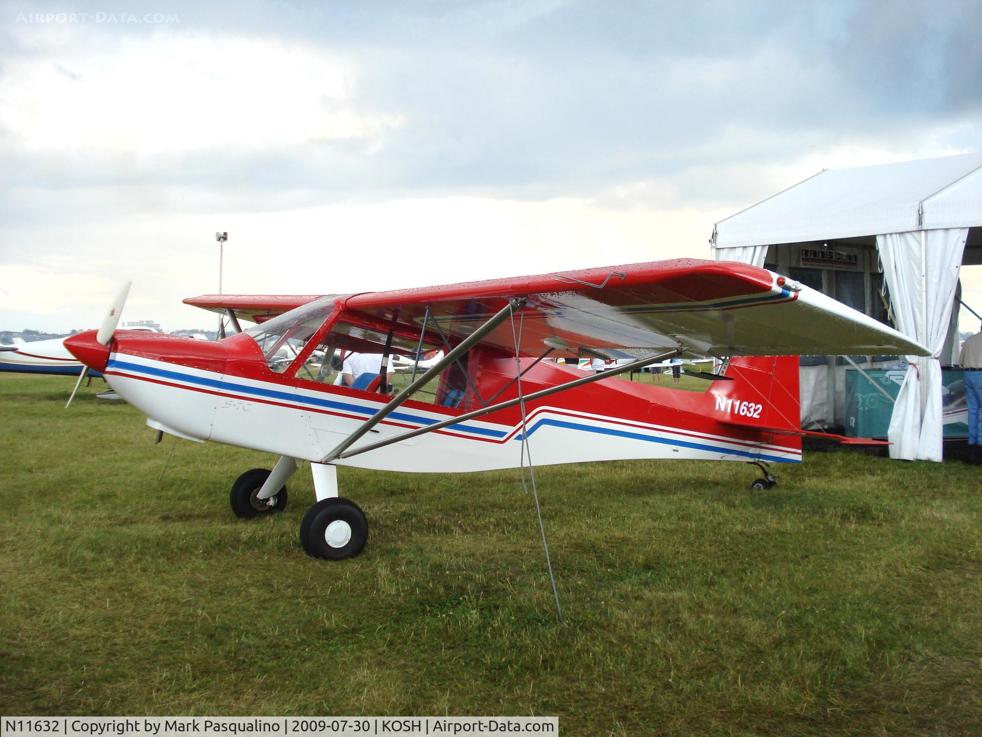 N11632, 1996 Rans S-7C Courier C/N C0796-002, Rans S-7C
