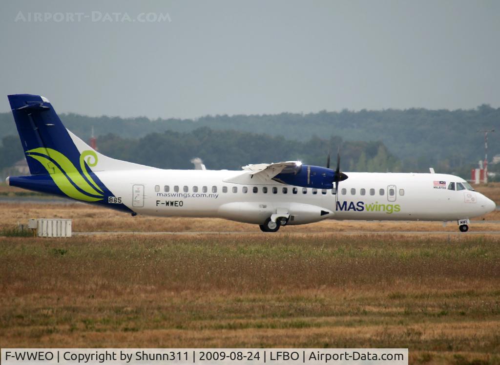 F-WWEO, 2009 ATR 72-212A C/N 885, C/n 0885 - To be 9M-MWE