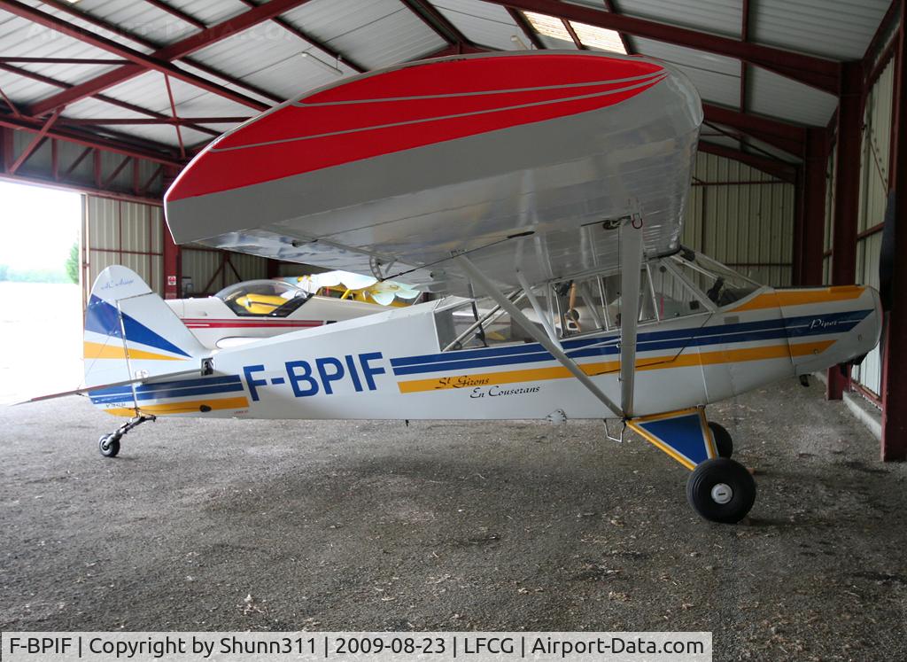 F-BPIF, 1951 Piper L-18C Super Cub (PA-18-95) C/N 18-1384, Hangared...