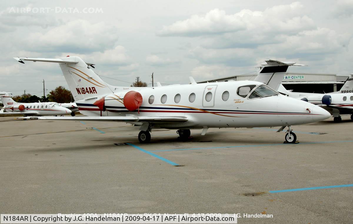 N184AR, 1992 Beech 400A Beechjet C/N RK-34, cloudy day in Naples