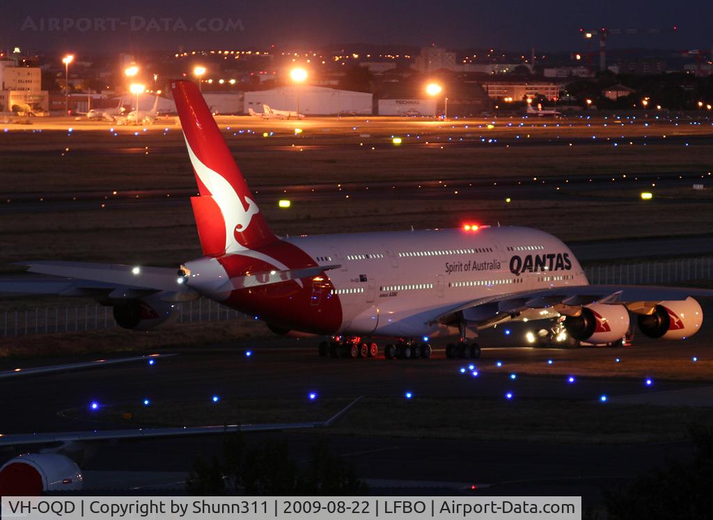 VH-OQD, 2008 Airbus A380-842 C/N 026, Ready for his delivery flight...