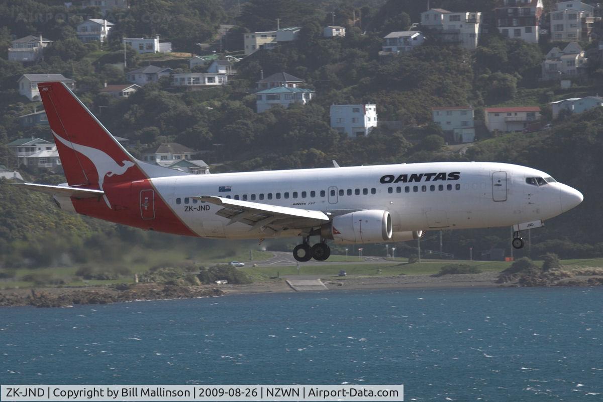 ZK-JND, 1989 Boeing 737-376 C/N 24297, Now used on the shorthaul NZL-AUS transtasman trips