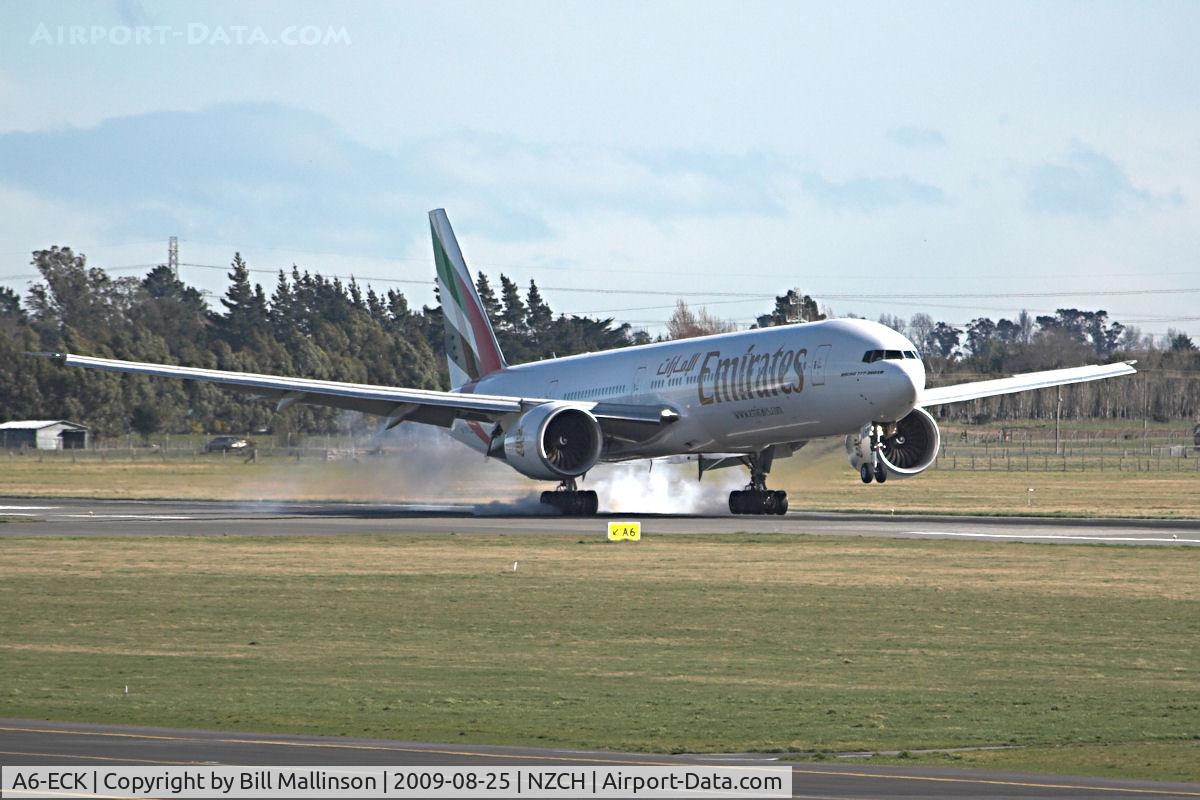 A6-ECK, 2008 Boeing 777-31H/ER C/N 35584, Smokey Joe in the drivers seat