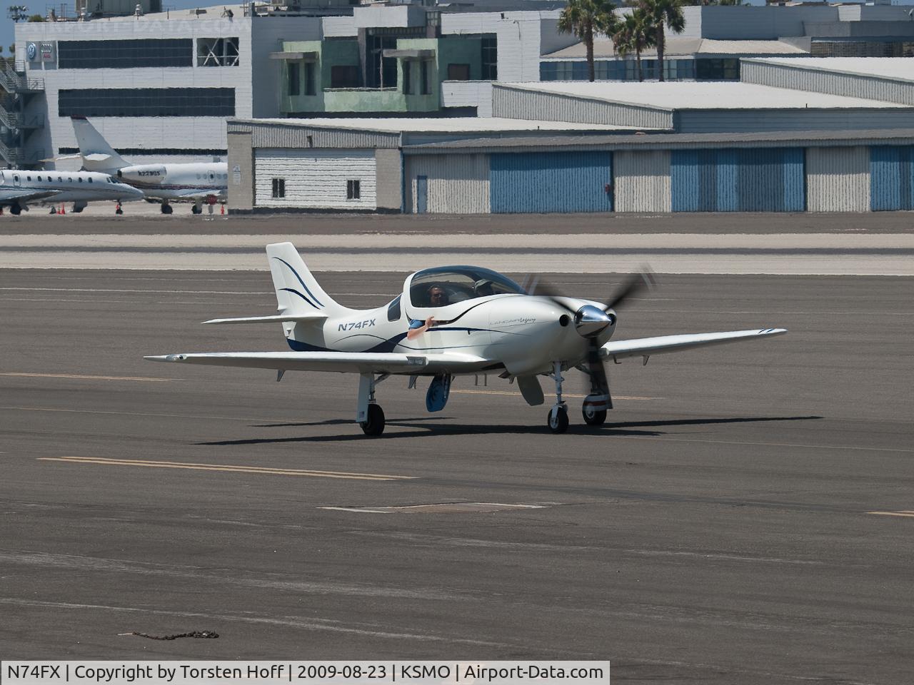 N74FX, 2007 Lancair Legacy C/N L2K-283, N74FX taxiing