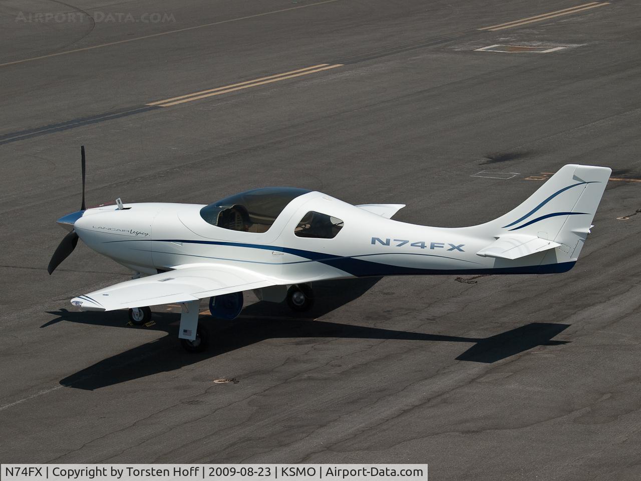 N74FX, 2007 Lancair Legacy C/N L2K-283, N74FX parked at KSMO