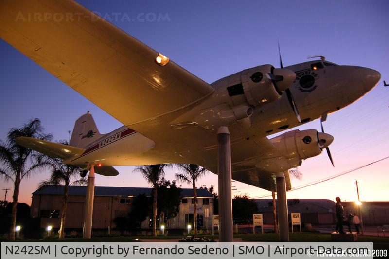 N242SM, 1942 Douglas DC-3 C/N 4877, At Santa Monica Municipal Airport.