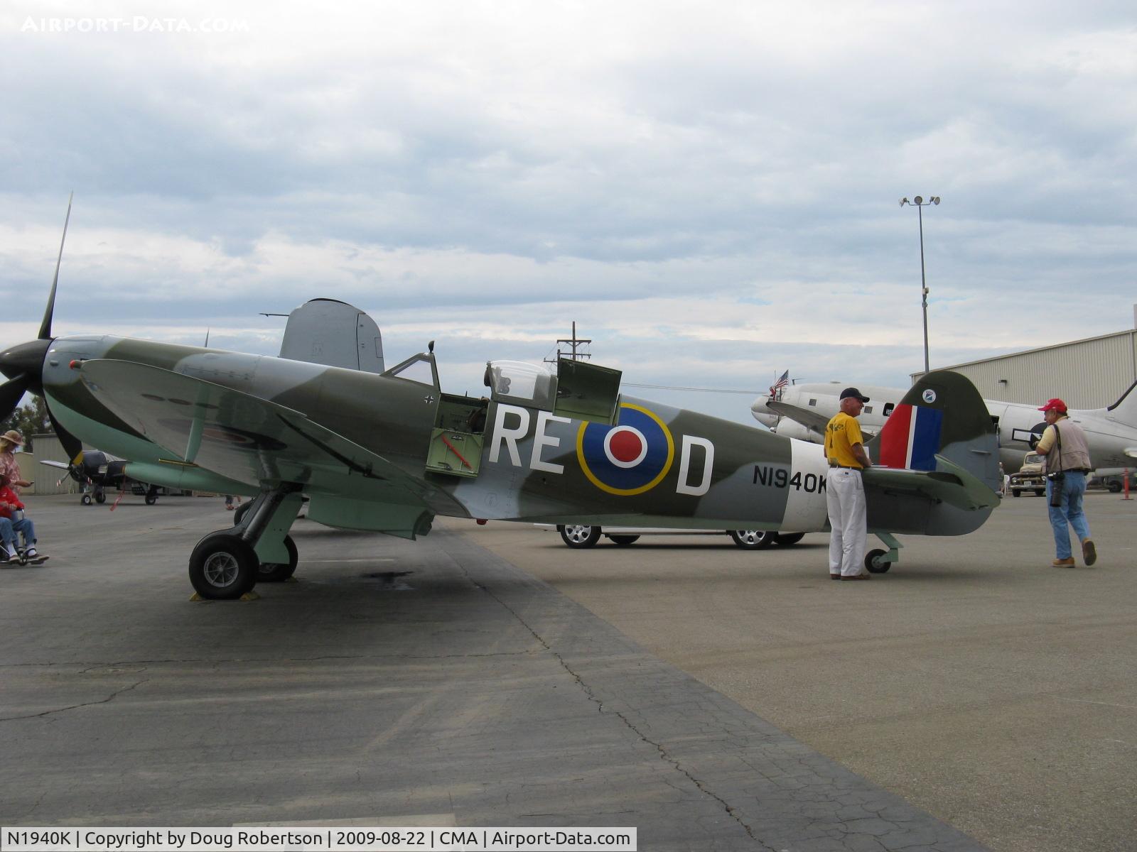 N1940K, 2003 Jurca MJ-100 Spitfire C/N MK9EX, 2003 Deford Mk.IX JURCA MJ100 full size wooden replica Supermarine SPITFIRE Mk.IX, Allison 1,480 Hp, three-blade prop