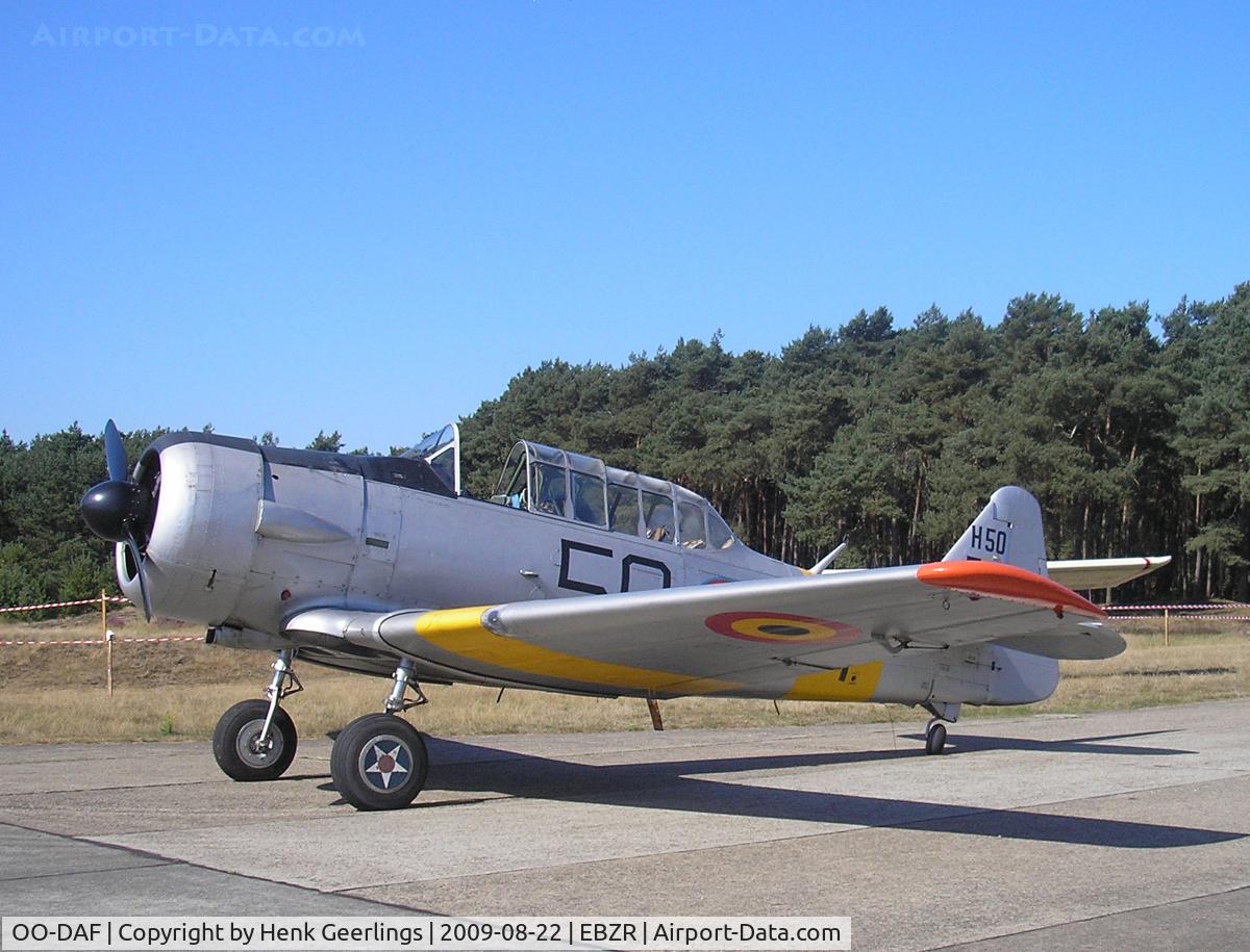 OO-DAF, 1944 Noorduyn AT-16 Harvard IIB C/N 14A-1494, Fly In Malle Airport , 22 Aug 2009