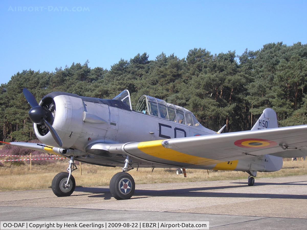 OO-DAF, 1944 Noorduyn AT-16 Harvard IIB C/N 14A-1494, Fly In Malle Airport , 22 Aug 2009