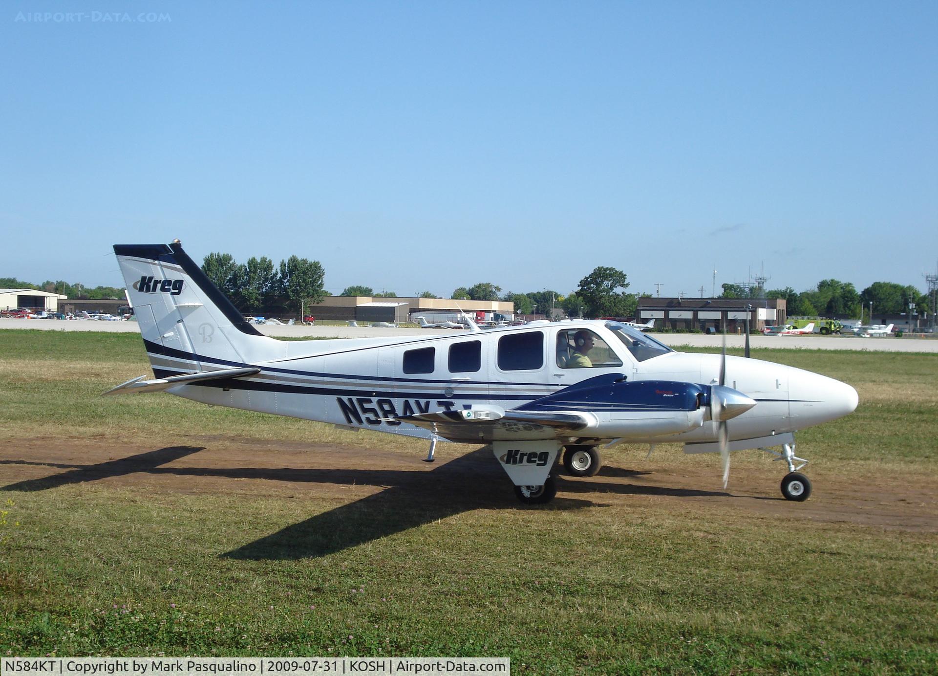N584KT, 2007 Hawker Beechcraft Corp G58 Baron C/N TH-2194, Beech G58
