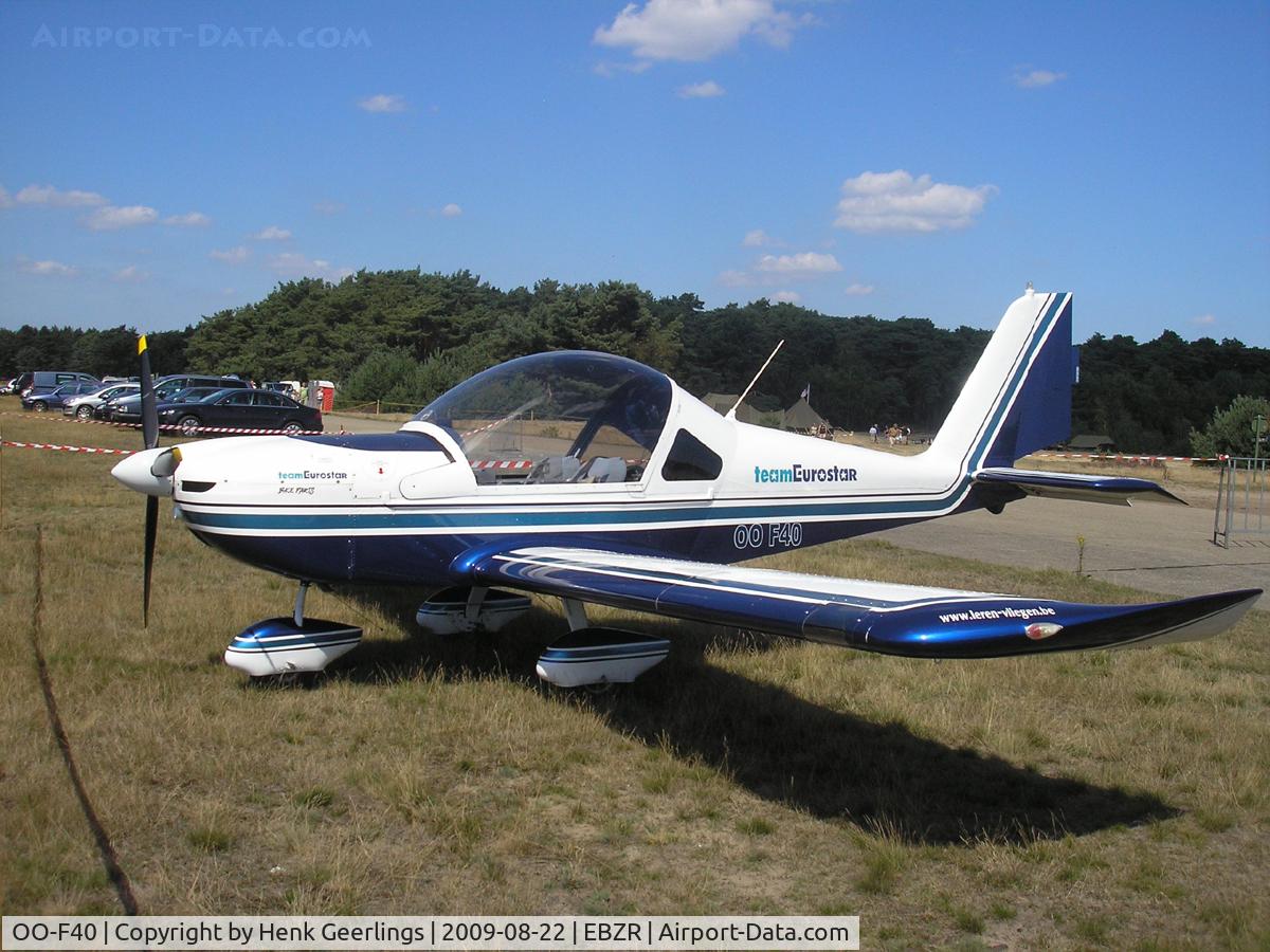 OO-F40, Evektor EV-97 Eurostar C/N 2004.2217, Fly In Malle Airport , 22 Aug 2009