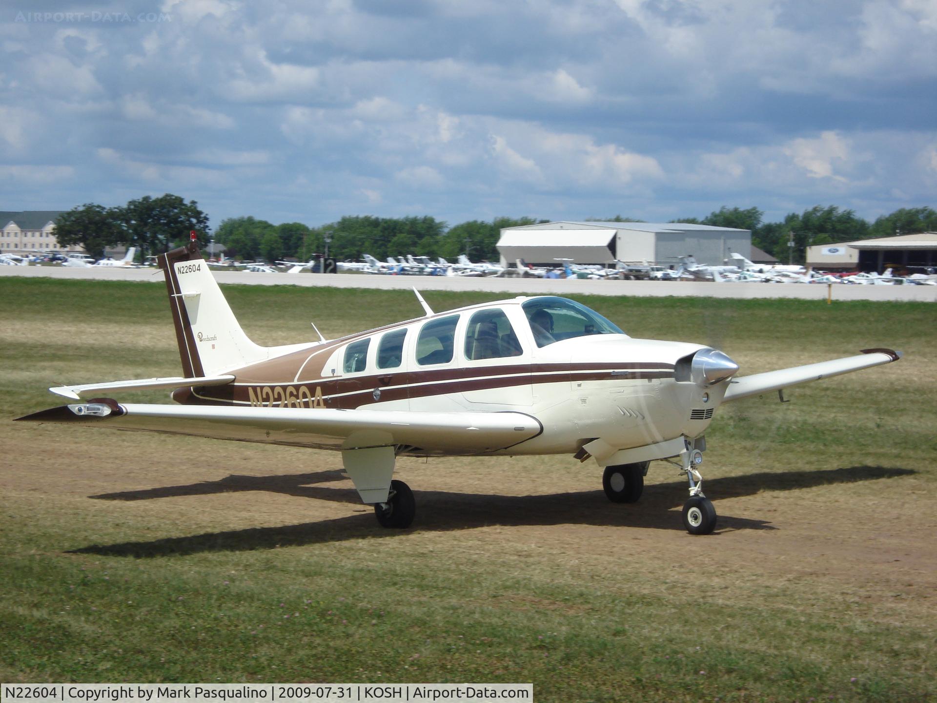 N22604, 1978 Beech A36 Bonanza 36 C/N E-1287, Beech A36