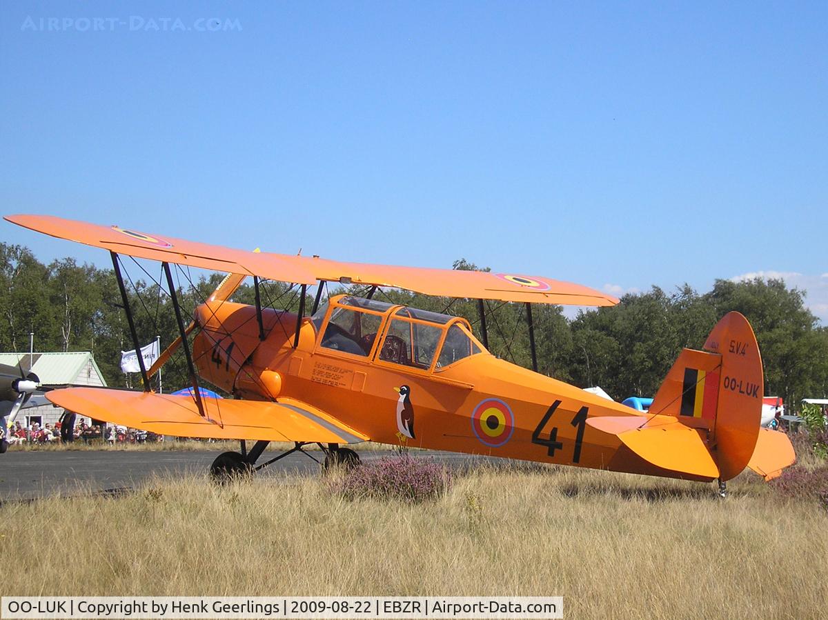 OO-LUK, Stampe-Vertongen SV-4B C/N 1183, Fly In Malle Airport , 22 Aug 2009