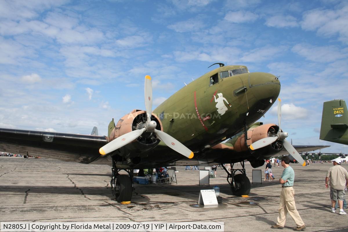 N2805J, 1944 Douglas DC3C-R-1830-90C C/N 20835, AC-47 Spooky