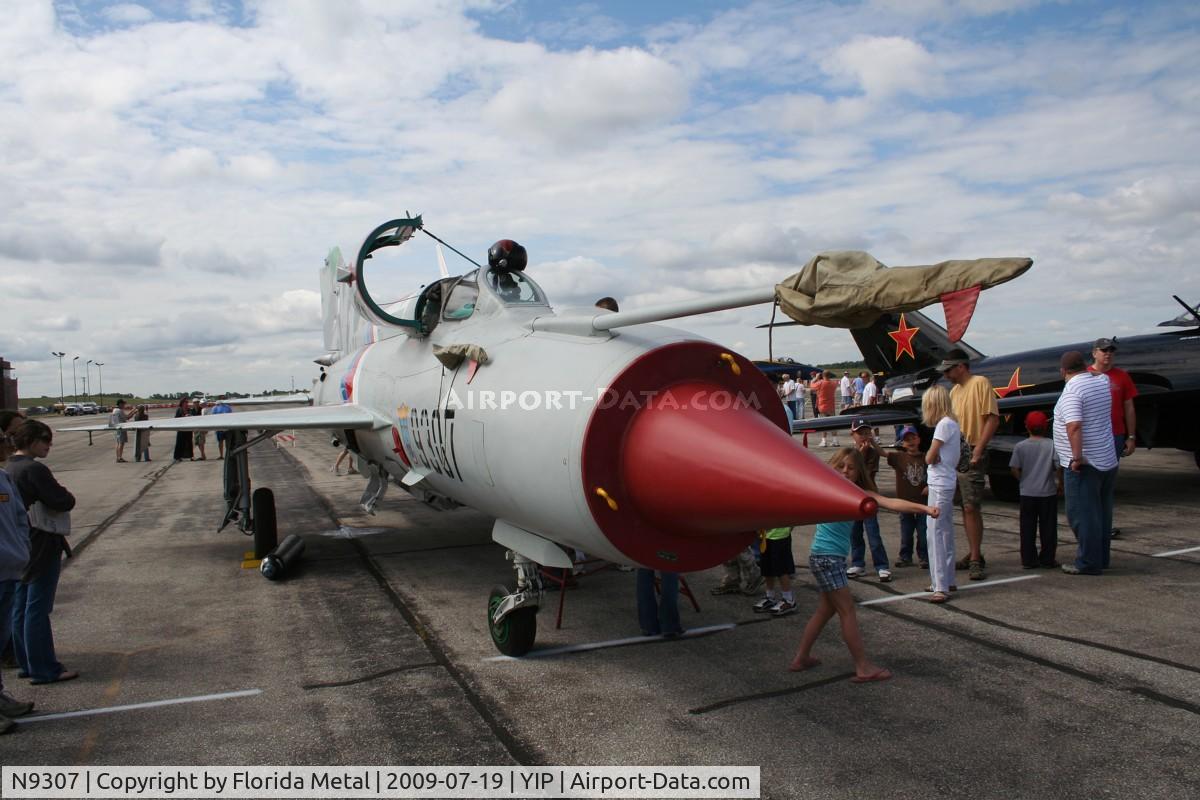 N9307, 1975 Mikoyan-Gurevich MiG-21MF C/N 96004307, Mig-21