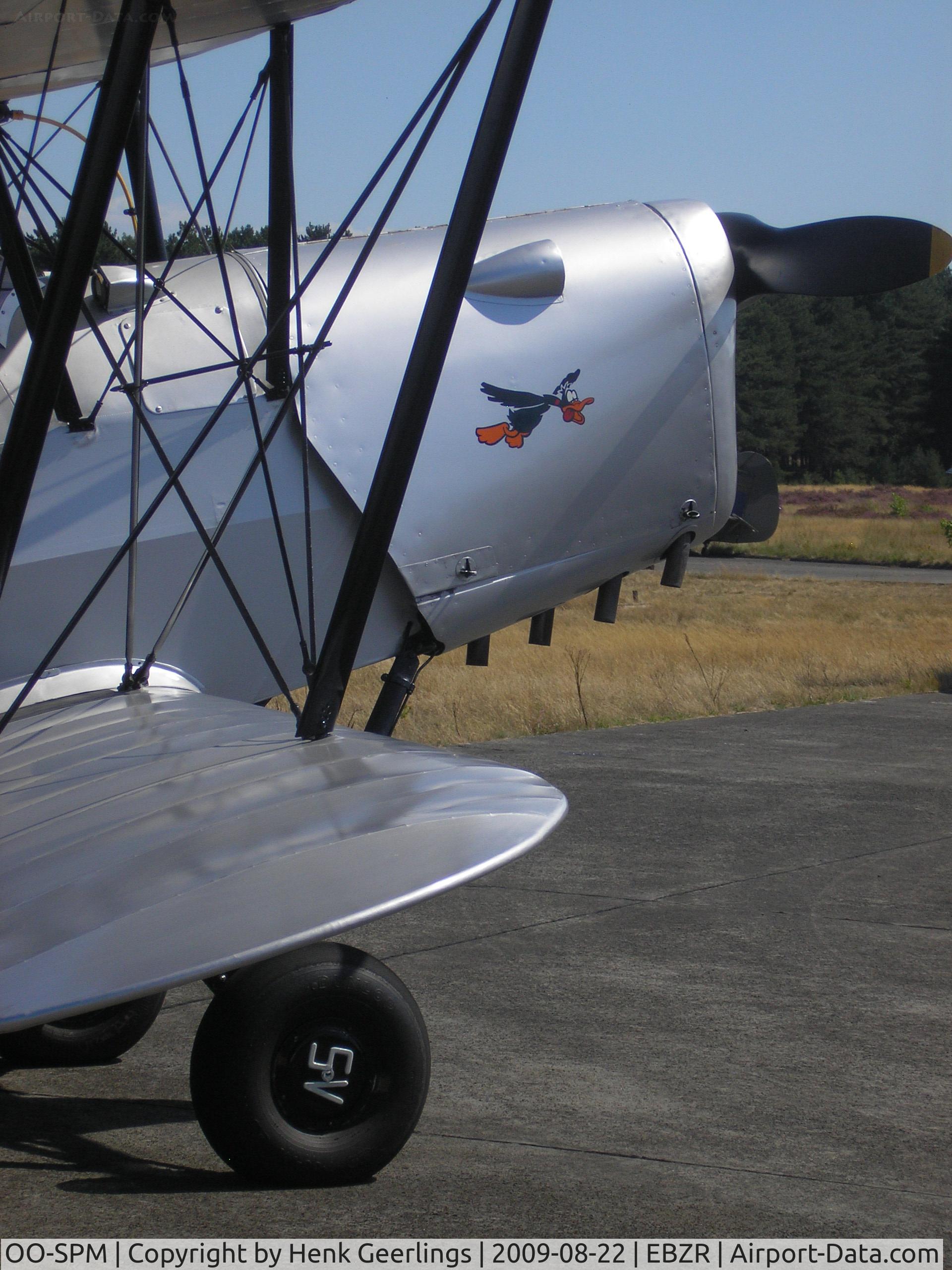OO-SPM, Stampe-Vertongen SV-4C C/N 349, Nose Art ; Fly In Malle Airport , 22 Aug 2009