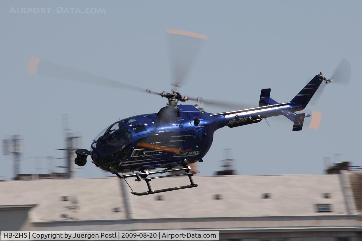 HB-ZHS, 1982 Eurocopter Bo-105CBS-4 C/N S-606, Red Bull Air Race Budapest 2009 - Eurocopter BO105CBS-4