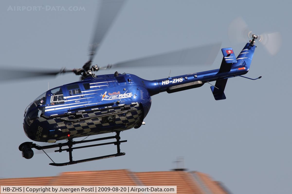 HB-ZHS, 1982 Eurocopter Bo-105CBS-4 C/N S-606, Red Bull Air Race Budapest 2009 - Eurocopter BO105CBS-4