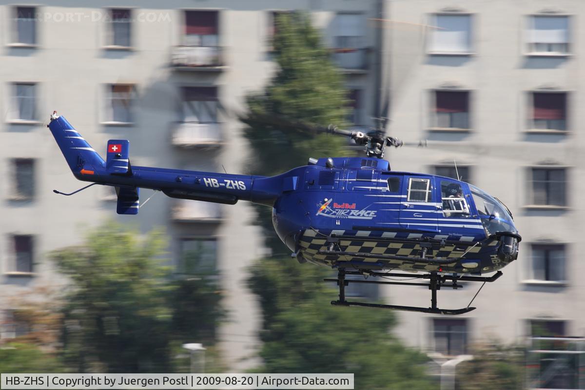 HB-ZHS, 1982 Eurocopter Bo-105CBS-4 C/N S-606, Red Bull Air Race Budapest 2009 - Eurocopter BO105CBS-4