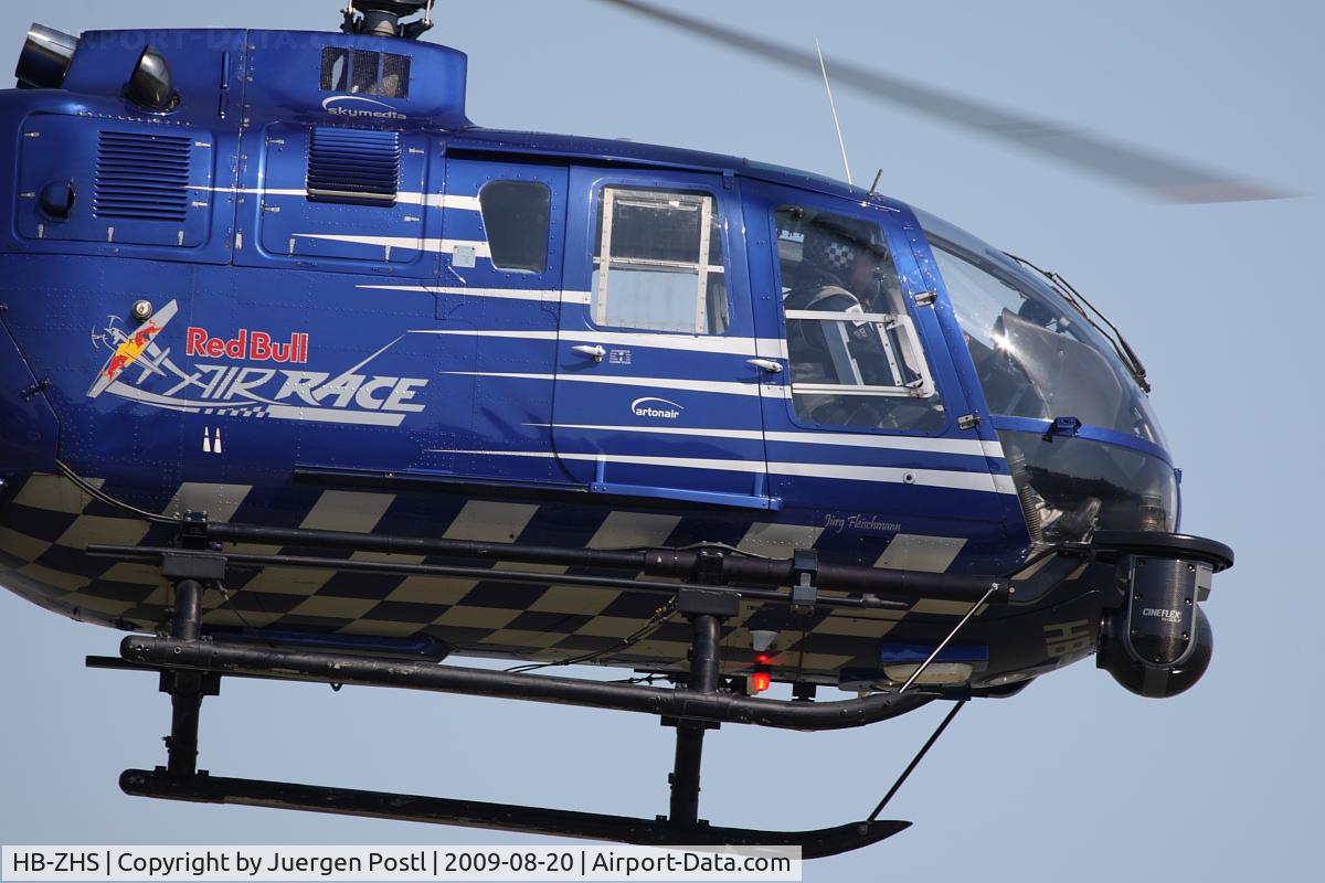 HB-ZHS, 1982 Eurocopter Bo-105CBS-4 C/N S-606, Red Bull Air Race Budapest 2009 - Eurocopter BO105CBS-4
