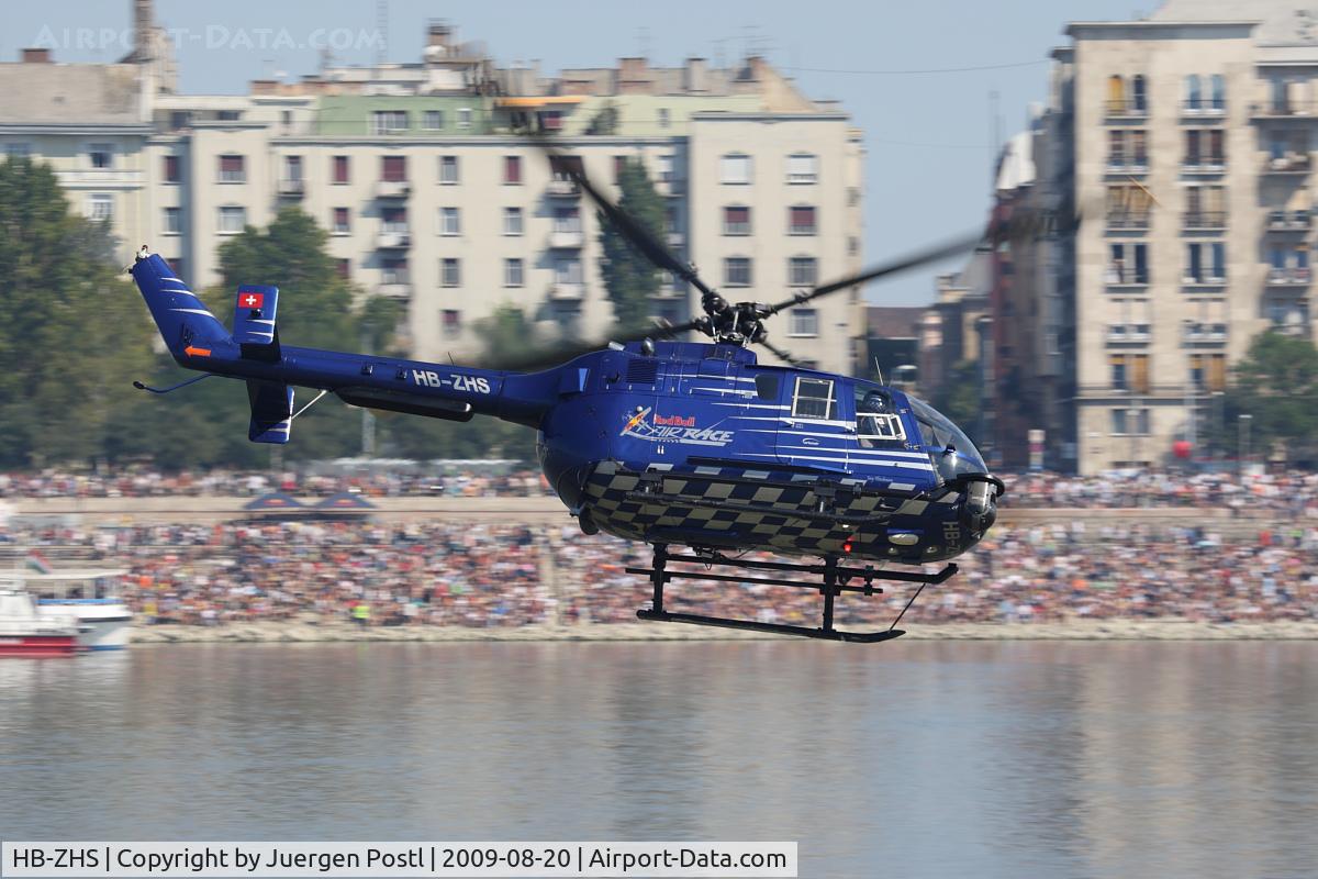 HB-ZHS, 1982 Eurocopter Bo-105CBS-4 C/N S-606, Red Bull Air Race Budapest 2009 - Eurocopter BO105CBS-4
