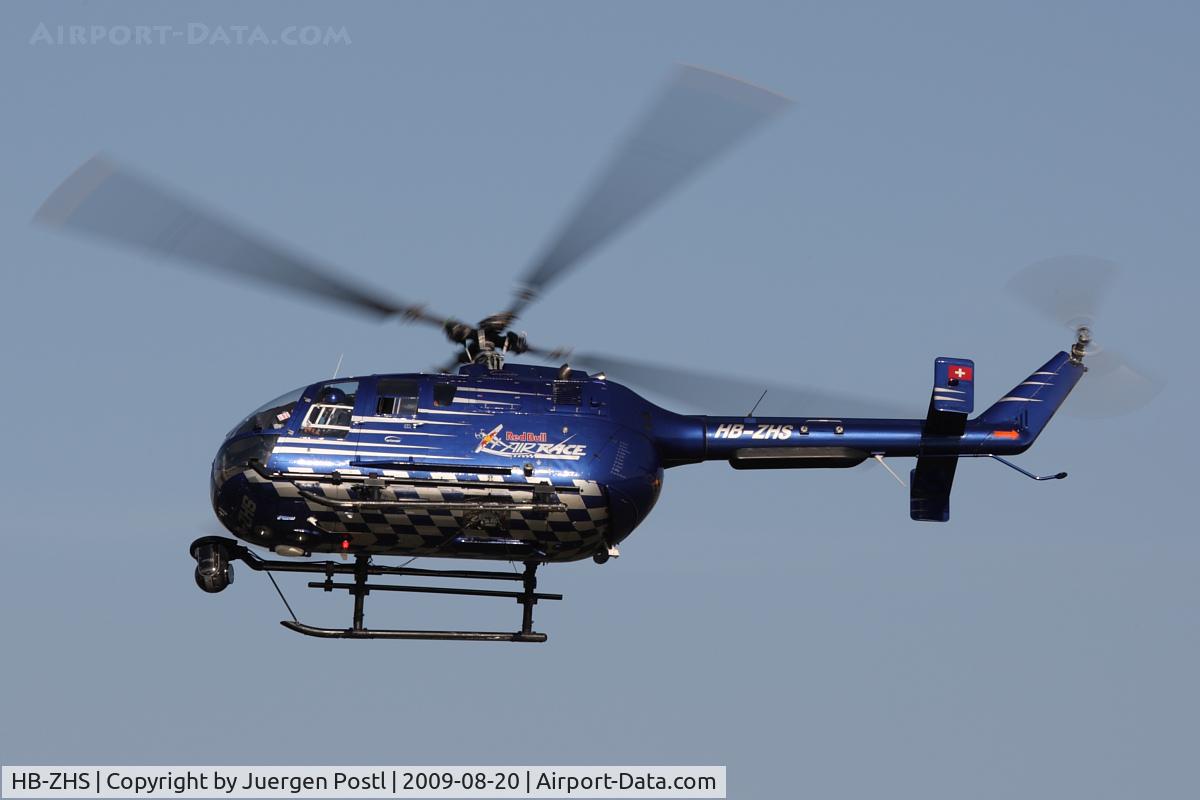 HB-ZHS, 1982 Eurocopter Bo-105CBS-4 C/N S-606, Red Bull Air Race Budapest 2009 - Eurocopter BO105CBS-4