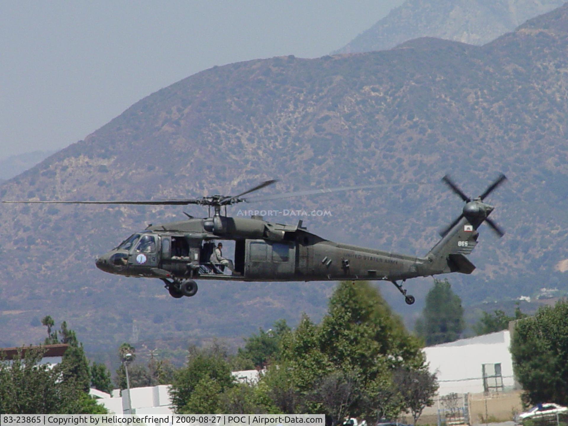 83-23865, 1983 Sikorsky UH-60A Black Hawk C/N 70690, US Army landing 26L