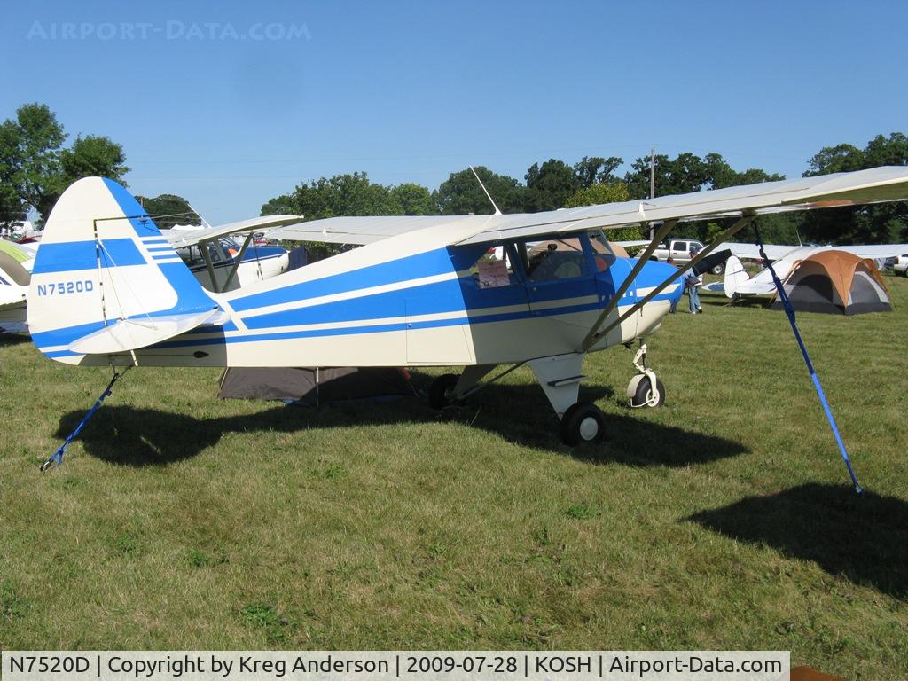 N7520D, 1957 Piper PA-22-150 C/N 22-5248, EAA Airventure 2009