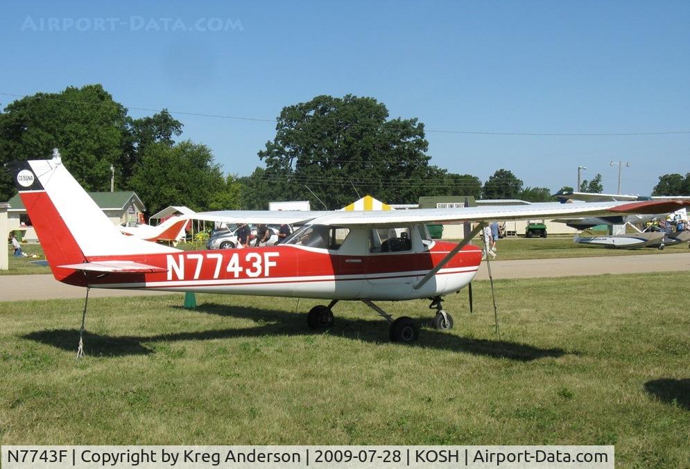 N7743F, 1966 Cessna 150F C/N 15063843, EAA Airventure 2009