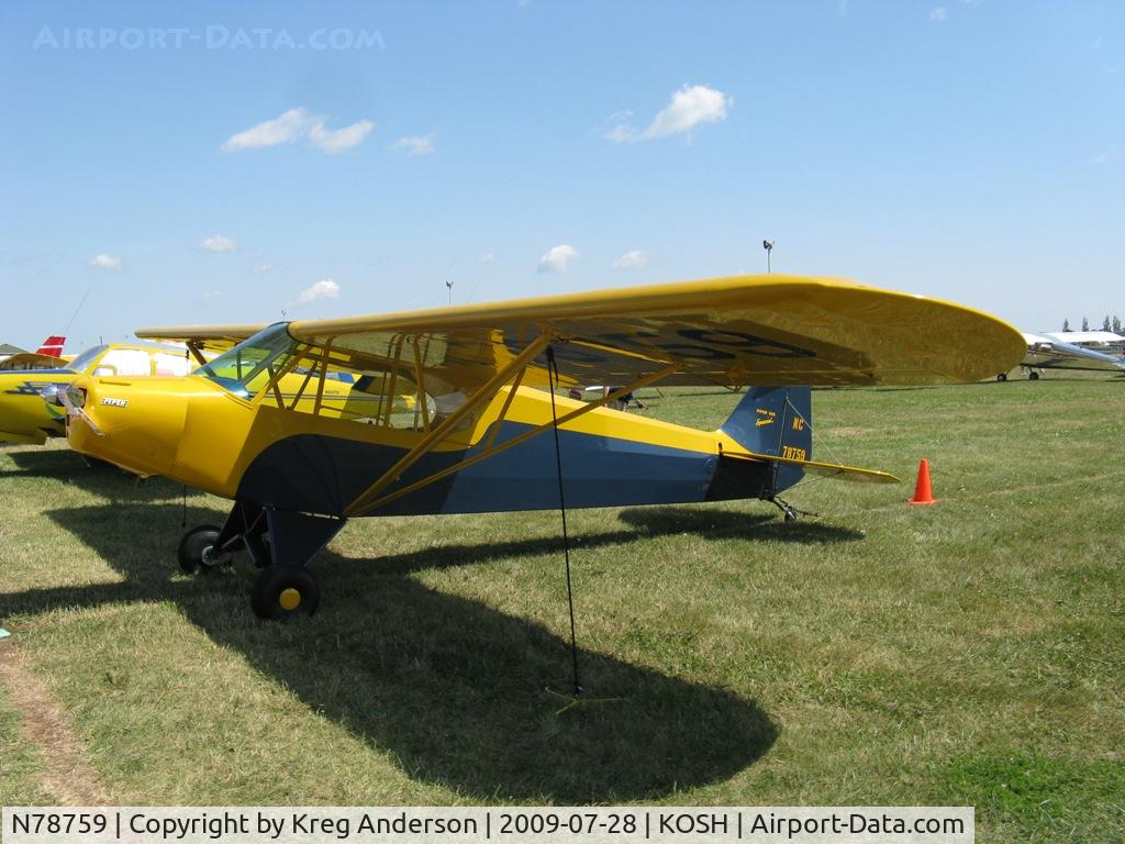 N78759, 1956 Piper PA-11 Cub Special C/N 11-1533, EAA Airventure 2009