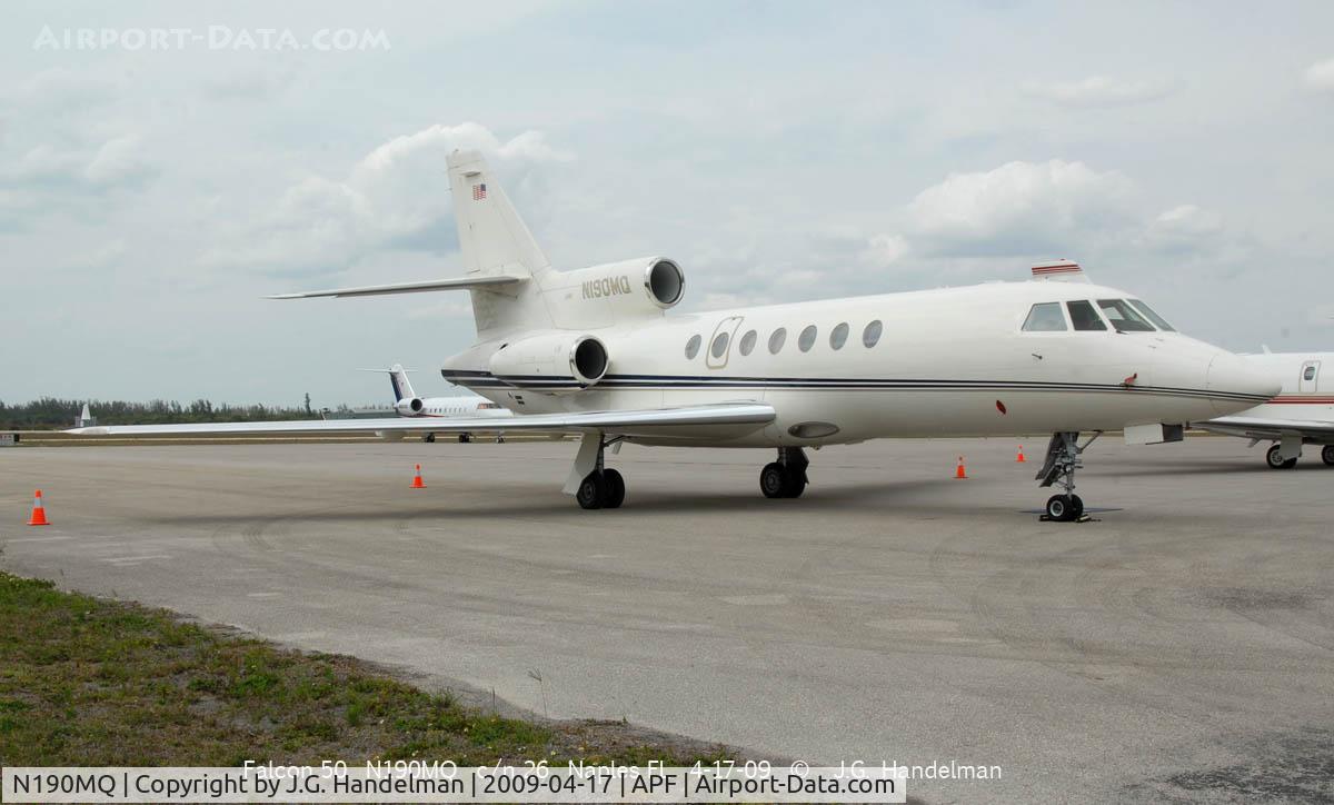 N190MQ, 1980 Dassault Falcon 50 C/N 26, at Naples Florida