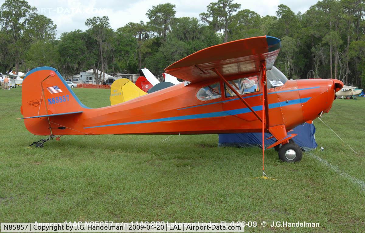 N85857, 1946 Aeronca 11AC Chief C/N 11AC-280, at Sun N' Fun