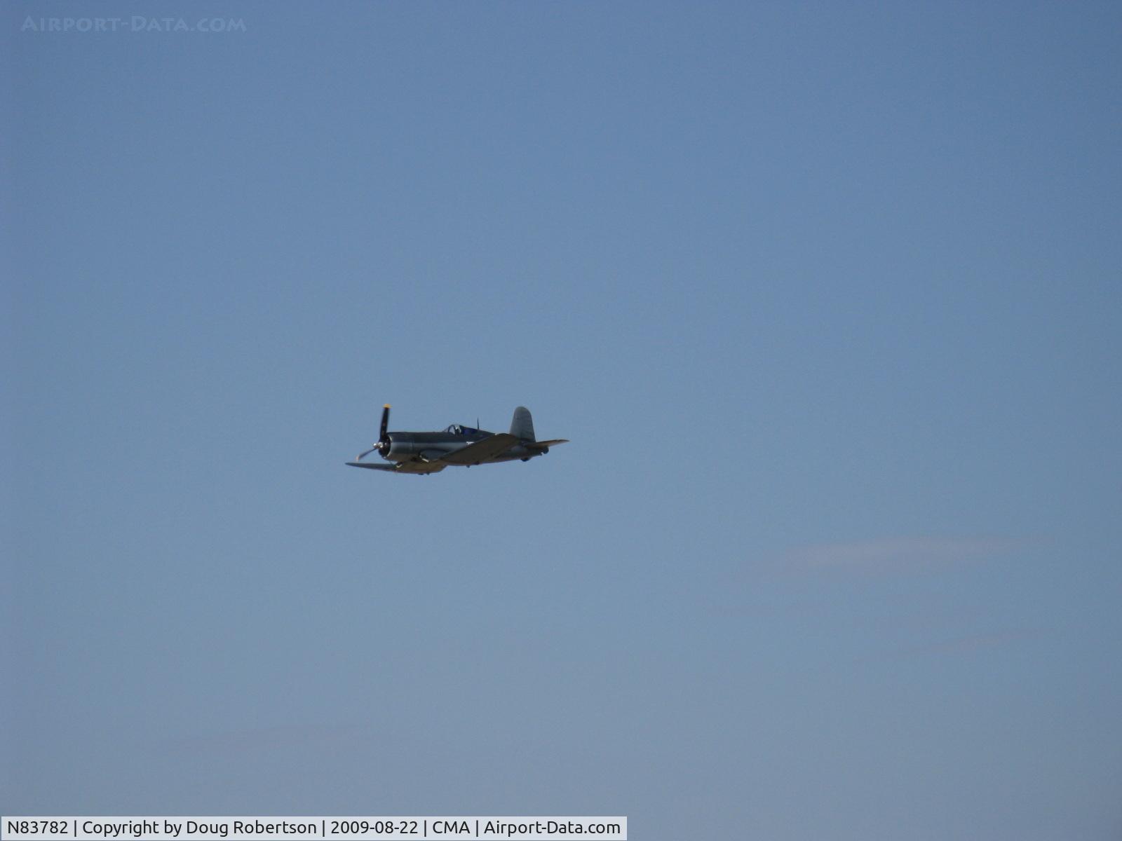 N83782, 1942 Vought F4U-1 Corsair C/N 3884 (Bu 17799), 1942 Chance Vought/Maloney F4U-1A CORSAIR, P&W R-2800 Double Wasp 2,450 Hp, airshow fly by