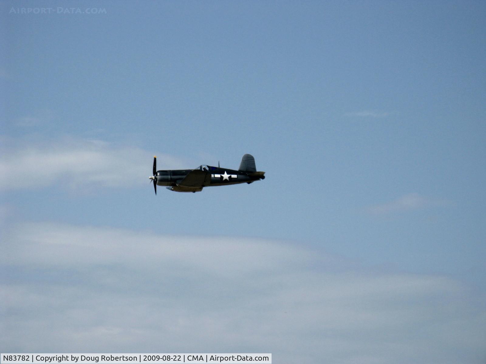 N83782, 1942 Vought F4U-1 Corsair C/N 3884 (Bu 17799), 1942 Chance Vought/Maloney F4U-1A CORSAIR, P&W R-2800 Double Wasp 2,450 Hp, airshow fly by