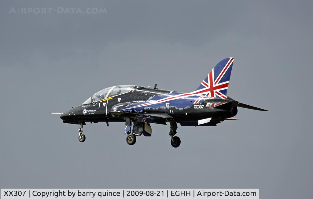 XX307, 1980 Hawker Siddeley Hawk T.1A C/N 141/312132, IN FOR BOURNEMOUTH AIRSHOW