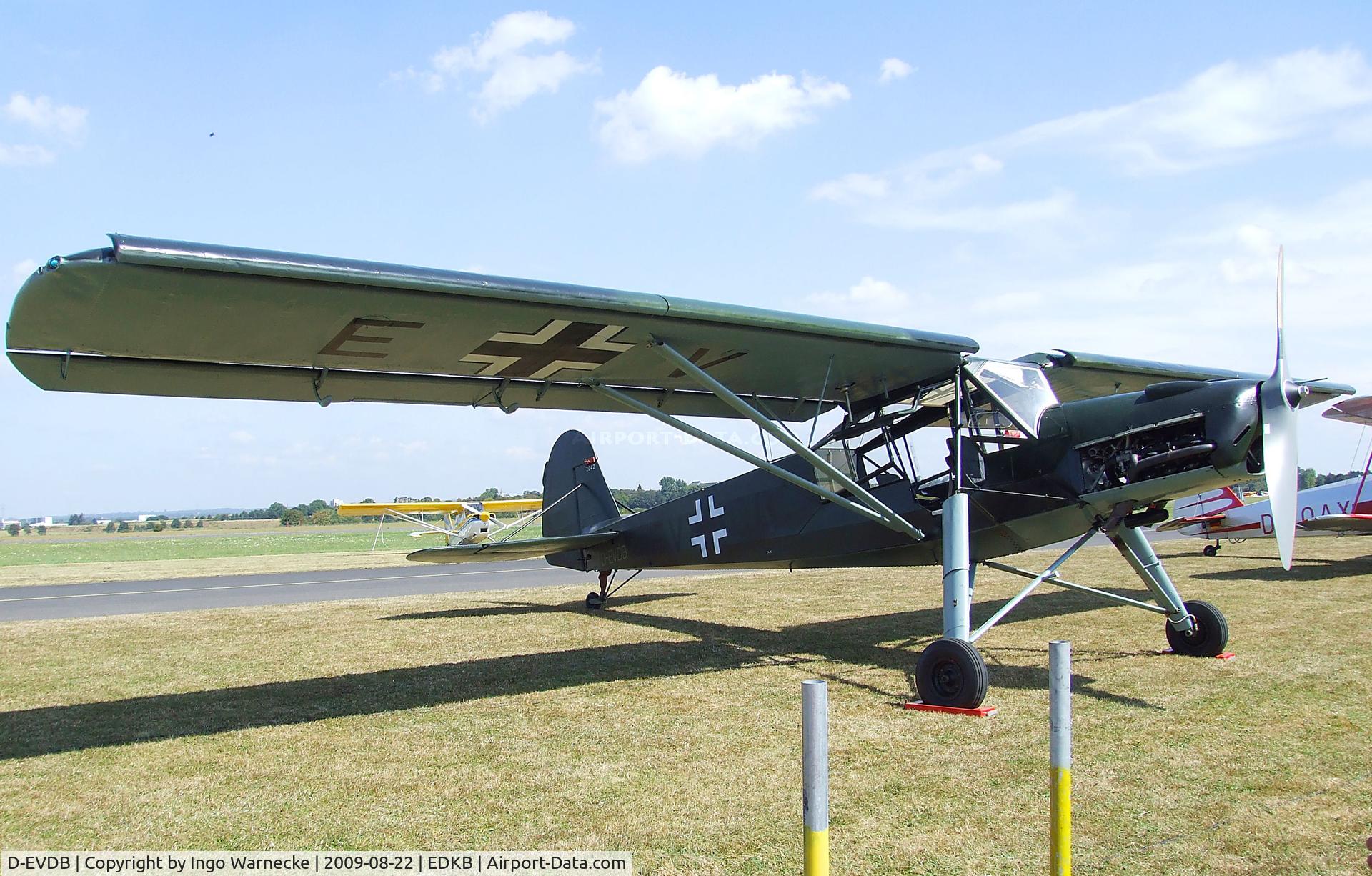 D-EVDB, 1944 Fieseler Fi-156C-7 Storch C/N 2042, Fieseler Fi 156 Storch at the Bonn-Hangelar centennial jubilee airshow