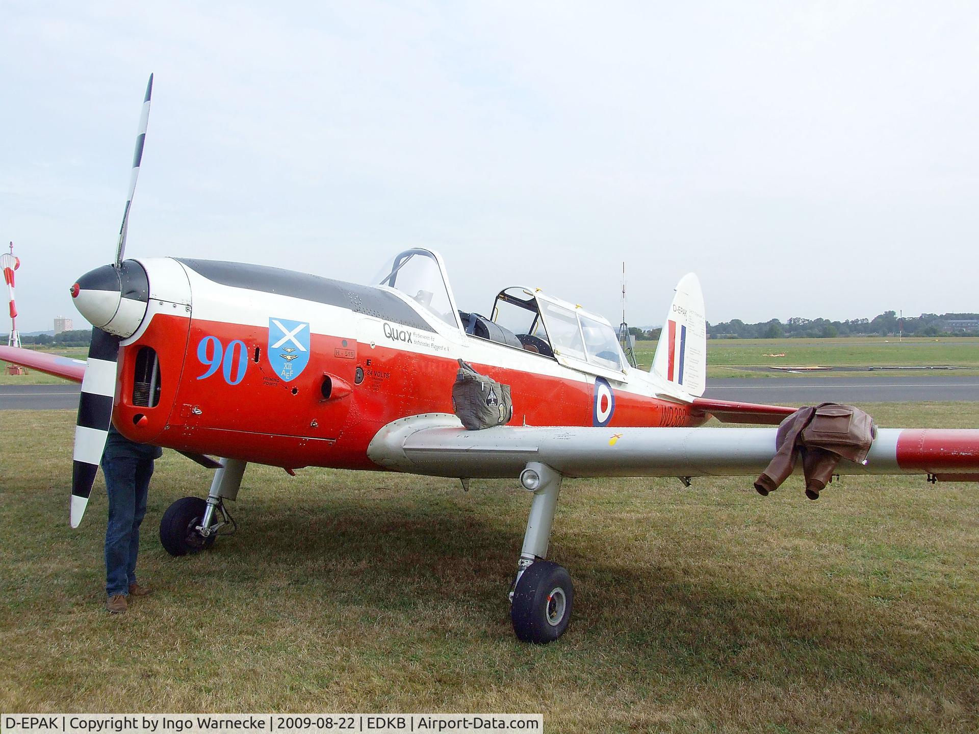 D-EPAK, 1951 De Havilland DHC-1 Chipmunk T.10 C/N C1/0328, De Havilland Canada DHC-1 Chipmunk 22 at the Bonn-Hangelar centennial jubilee airshow