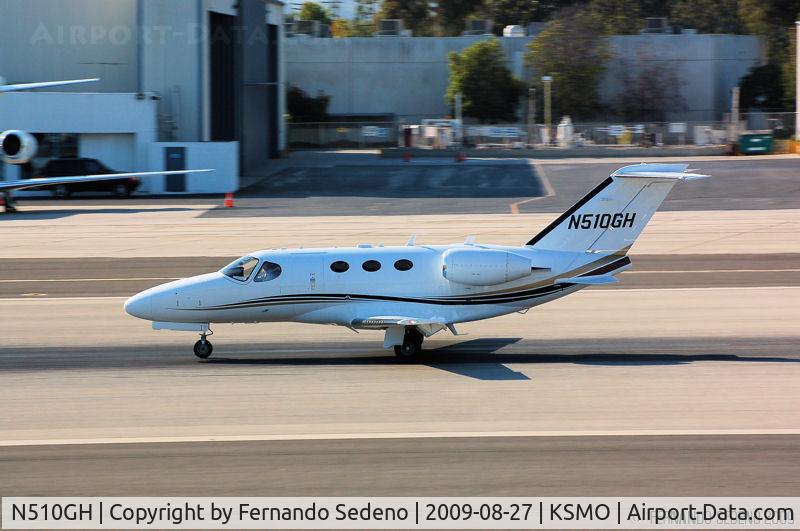 N510GH, 2007 Cessna 510 Citation Mustang Citation Mustang C/N 510-0036, Departing SMO.