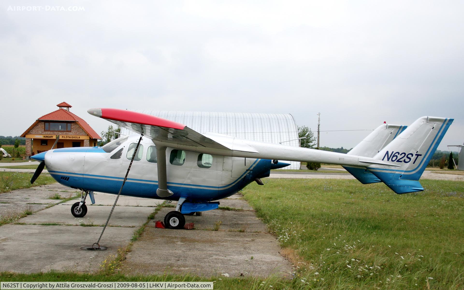 N62ST, 1974 Reims FT337GP C/N FT337-0011, Kaposújlak airport (LHKV) Hungary - Supplied with a register sign already.